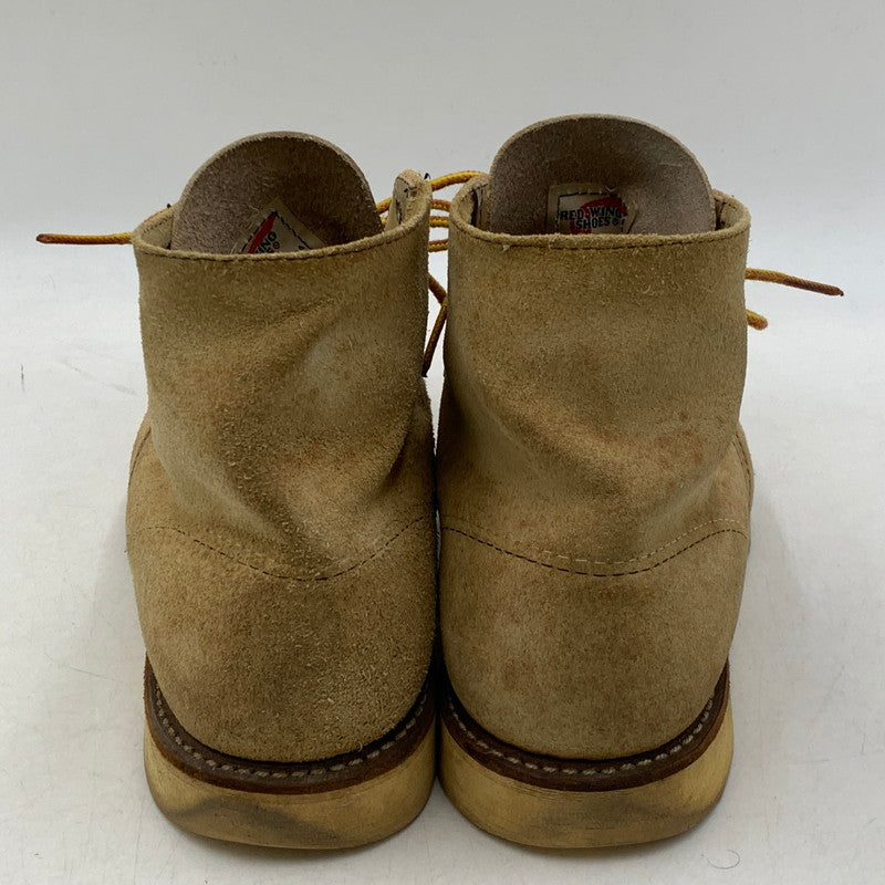 【中古品】【メンズ/レディース】 RED WING 8167 レッドウィング 08年製 USA製 00S 6-INCH CLASSIC ROUND クラシック ラウンド ブーツ シューズ 靴 164-260707-ya-03-izu サイズ：USA8D カラー：ベージュ 万代Net店