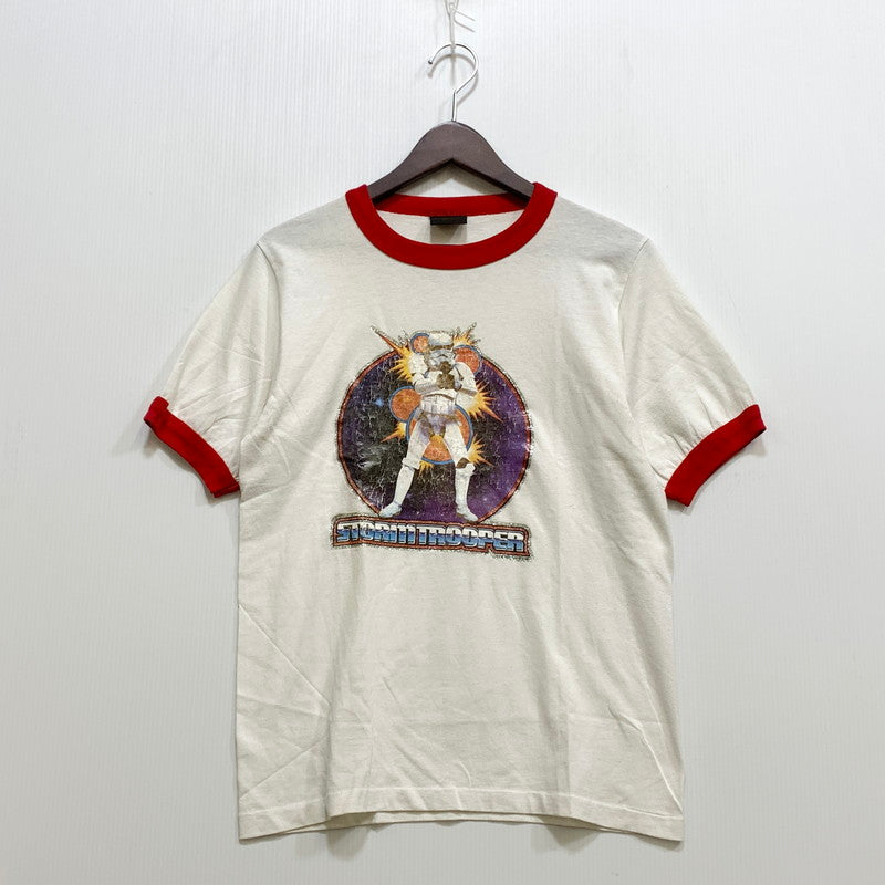 【中古品】【メンズ】 CHANGES チェンジーズ 90S USA製 "STORM TROOPER" RINGER TEE ストーム トルーパー リンガー Tシャツ 半袖 146-260708-yn-10-izu サイズ：M カラー：ホワイト 万代Net店