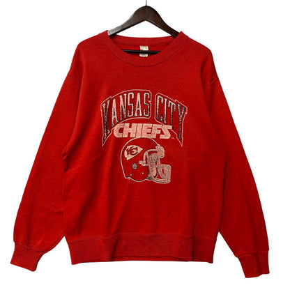 【中古品】【メンズ】 Champion チャンピオン KANSAS CITY CHIEFS SWEAT カンザスシティ チーフス スウェット トレーナー 146-260713-as-08-izu サイズ：L カラー：レッド 万代Net店