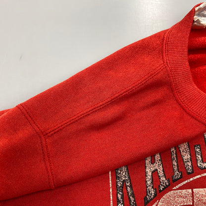 【中古品】【メンズ】 Champion チャンピオン KANSAS CITY CHIEFS SWEAT カンザスシティ チーフス スウェット トレーナー 146-260713-as-08-izu サイズ：L カラー：レッド 万代Net店