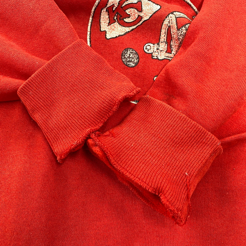 【中古品】【メンズ】 Champion チャンピオン KANSAS CITY CHIEFS SWEAT カンザスシティ チーフス スウェット トレーナー 146-260713-as-08-izu サイズ：L カラー：レッド 万代Net店