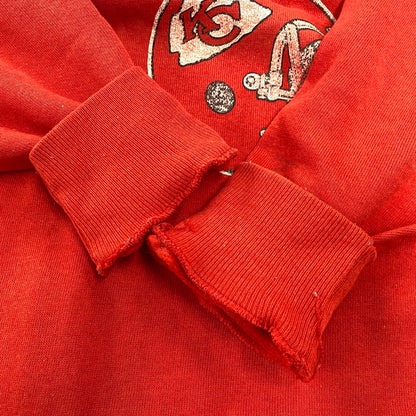 【中古品】【メンズ】 Champion チャンピオン KANSAS CITY CHIEFS SWEAT カンザスシティ チーフス スウェット トレーナー 146-260713-as-08-izu サイズ：L カラー：レッド 万代Net店
