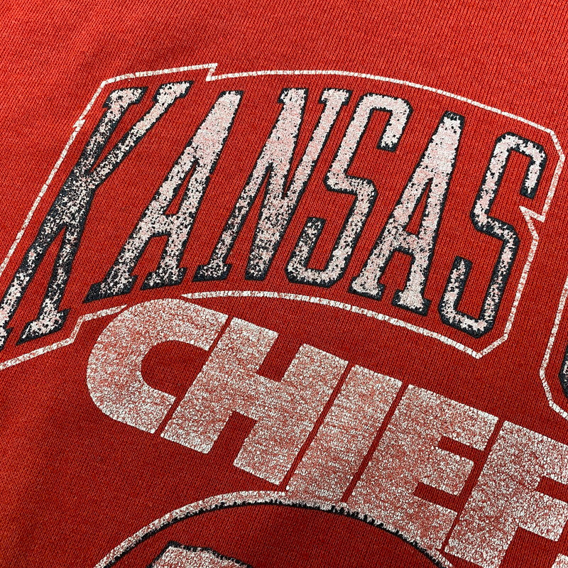 【中古品】【メンズ】 Champion チャンピオン KANSAS CITY CHIEFS SWEAT カンザスシティ チーフス スウェット トレーナー 146-260713-as-08-izu サイズ：L カラー：レッド 万代Net店
