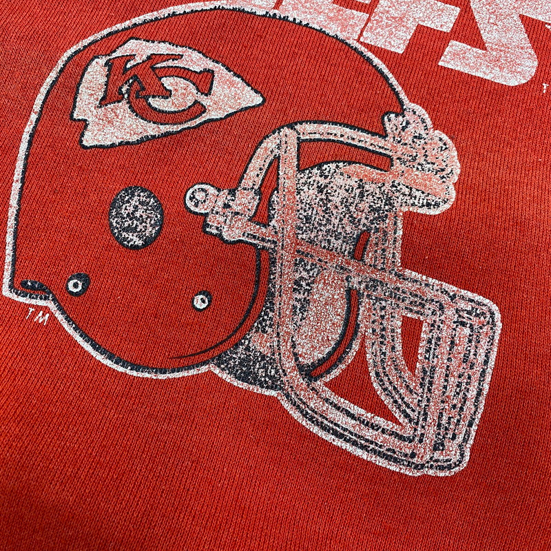 【中古品】【メンズ】 Champion チャンピオン KANSAS CITY CHIEFS SWEAT カンザスシティ チーフス スウェット トレーナー 146-260713-as-08-izu サイズ：L カラー：レッド 万代Net店