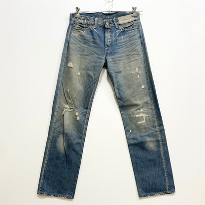 【中古品】【メンズ】 LEVI'S VINTAGE CLOTHING リーバイスビンテージクロージング 刻印J22 1966年復刻モデル 日本製 BIG-E 2005年製 00S 501 DENIMPANTS デニムパンツ 157-260708-yn-05-izu サイズ：31 カラー：ライトインディゴ 万代Net店