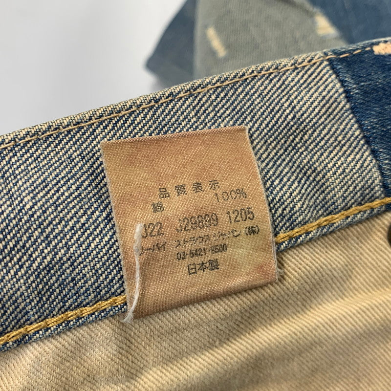 【中古品】【メンズ】 LEVI'S VINTAGE CLOTHING リーバイスビンテージクロージング 刻印J22 1966年復刻モデル 日本製 BIG-E 2005年製 00S 501 DENIMPANTS デニムパンツ 157-260708-yn-05-izu サイズ：31 カラー：ライトインディゴ 万代Net店