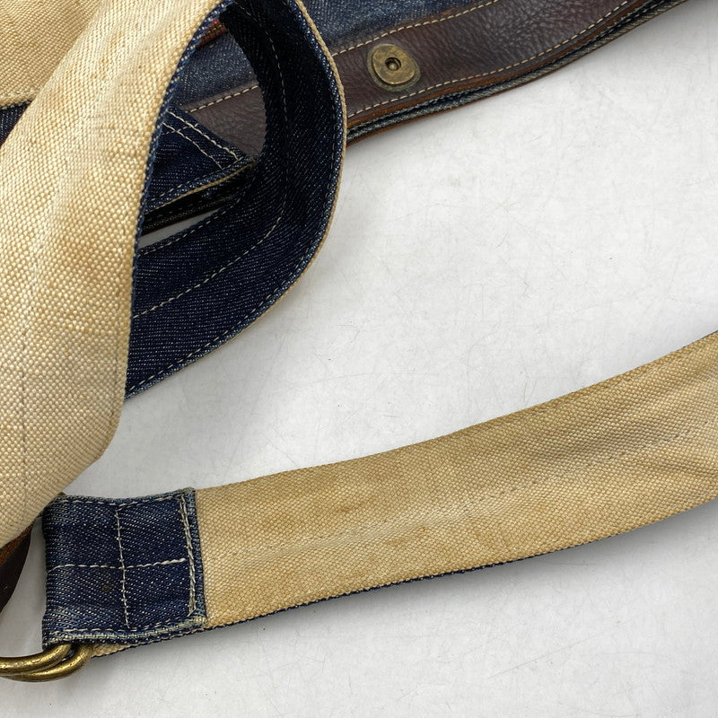 【現状渡し品】【メンズ/レディース】 SLOW スロウ 08 DENIM SHOULDER BAG デニム ショルダー バッグ カバン 188-260713-kh-10-izu カラー：マルチ 万代Net店