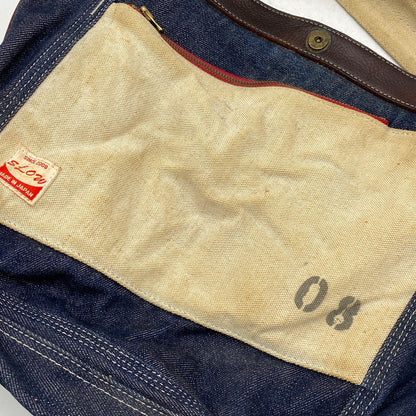 【現状渡し品】【メンズ/レディース】 SLOW スロウ 08 DENIM SHOULDER BAG デニム ショルダー バッグ カバン 188-260713-kh-10-izu カラー：マルチ 万代Net店