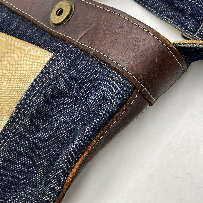 【現状渡し品】【メンズ/レディース】 SLOW スロウ 08 DENIM SHOULDER BAG デニム ショルダー バッグ カバン 188-260713-kh-10-izu カラー：マルチ 万代Net店