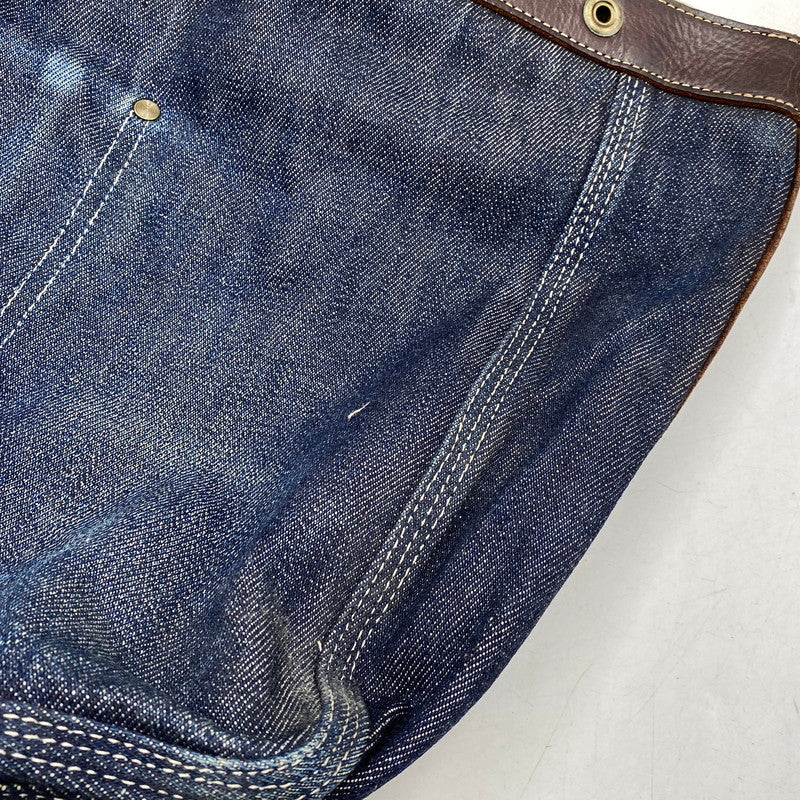 【現状渡し品】【メンズ/レディース】 SLOW スロウ 08 DENIM SHOULDER BAG デニム ショルダー バッグ カバン 188-260713-kh-10-izu カラー：マルチ 万代Net店