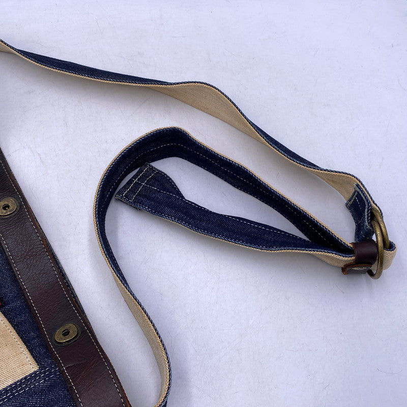 【現状渡し品】【メンズ/レディース】 SLOW スロウ 08 DENIM SHOULDER BAG デニム ショルダー バッグ カバン 188-260713-kh-10-izu カラー：マルチ 万代Net店