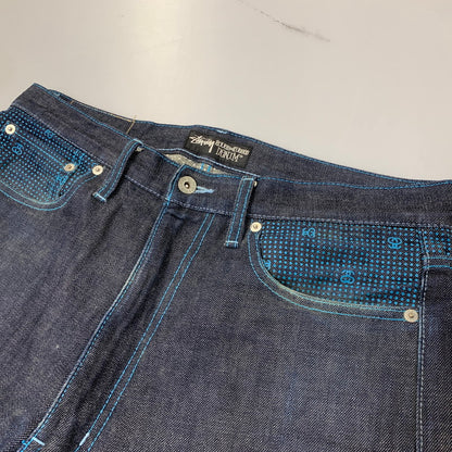 【中古品】【メンズ】 OLD STUSSY オールド ステューシー 90-00S ROUGH RUGGED ラフ ラゲッド WORKGEAR DENIM PANTS ワークギア デニム パンツ 153-260708-yn-02-izu サイズ：32 カラー：インディゴ 万代Net店