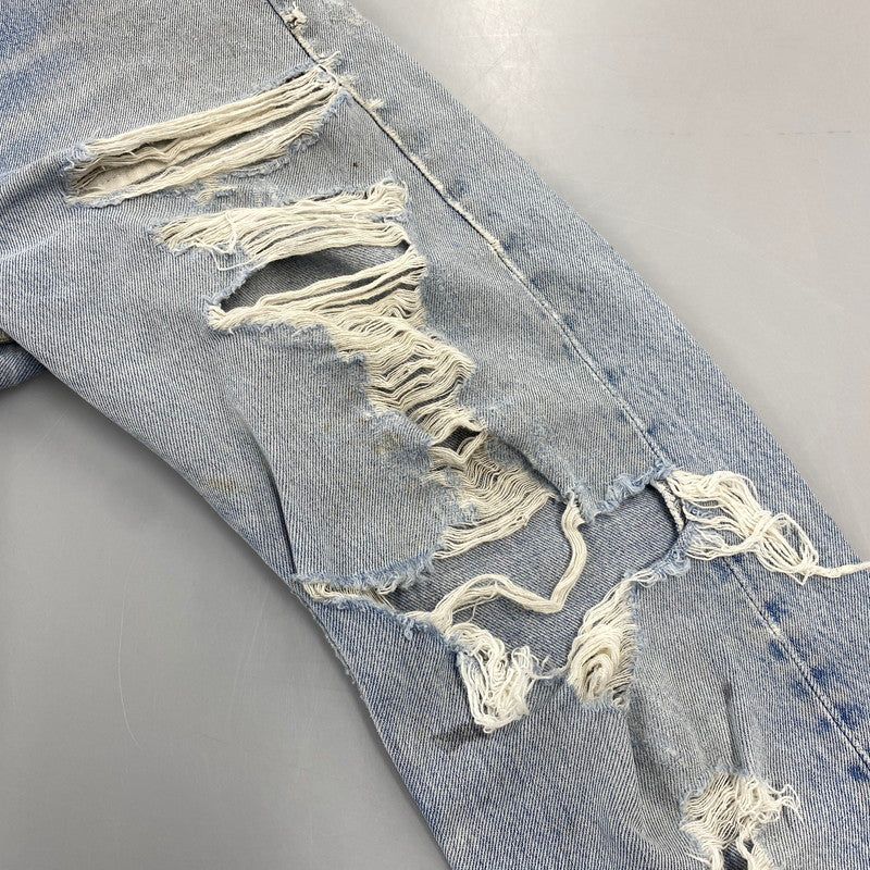 【現状渡し品】【メンズ】 Levi's リーバイス 501XX DENIM PANTS デニムパンツ 刻印520 USA製 ジーンズ 157-260713-as-07-izu サイズ：32×34 カラー：ライトインディゴ 万代Net店