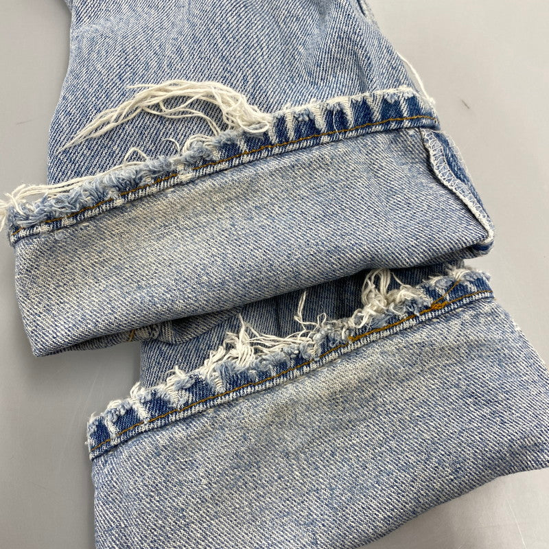 【現状渡し品】【メンズ】 Levi's リーバイス 501XX DENIM PANTS デニムパンツ 刻印520 USA製 ジーンズ 157-260713-as-07-izu サイズ：32×34 カラー：ライトインディゴ 万代Net店