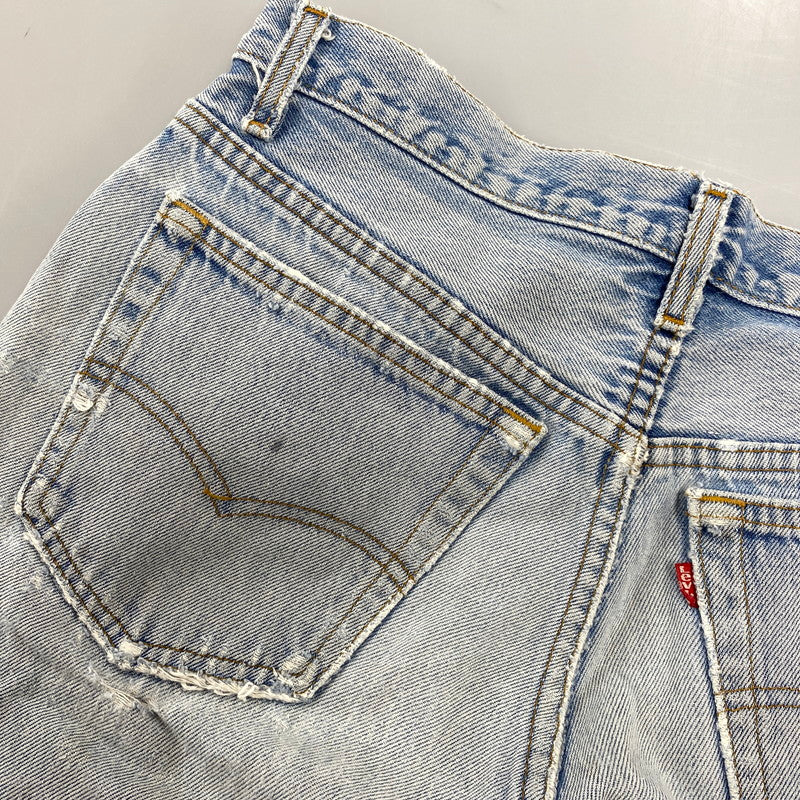 【現状渡し品】【メンズ】 Levi's リーバイス 501XX DENIM PANTS デニムパンツ 刻印520 USA製 ジーンズ 157-260713-as-07-izu サイズ：32×34 カラー：ライトインディゴ 万代Net店