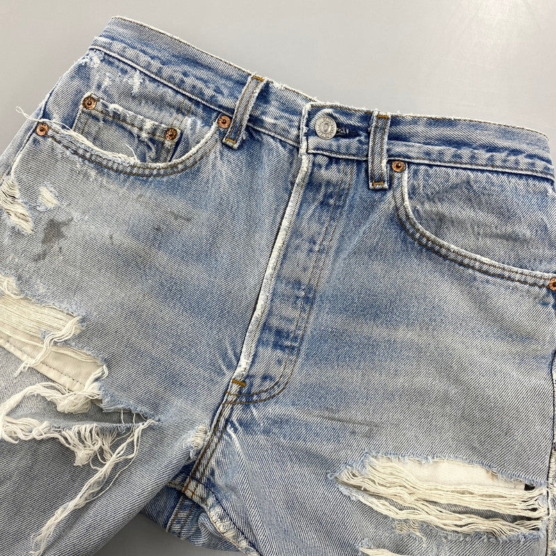 【現状渡し品】【メンズ】 Levi's リーバイス 501XX DENIM PANTS デニムパンツ 刻印520 USA製 ジーンズ 157-260713-as-07-izu サイズ：32×34 カラー：ライトインディゴ 万代Net店