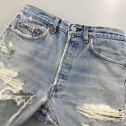 【現状渡し品】【メンズ】 Levi's リーバイス 501XX DENIM PANTS デニムパンツ 刻印520 USA製 ジーンズ 157-260713-as-07-izu サイズ：32×34 カラー：ライトインディゴ 万代Net店
