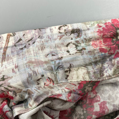 【中古品】【メンズ】 DIESEL ディーゼル FLOWER CHECK OPEN COLLAR S/S SHIRT フラワー チェック オープンカラー ショートスリーブ シャツ 半袖 141-260713-as-13-izu サイズ：46 カラー：マルチカラー 万代Net店