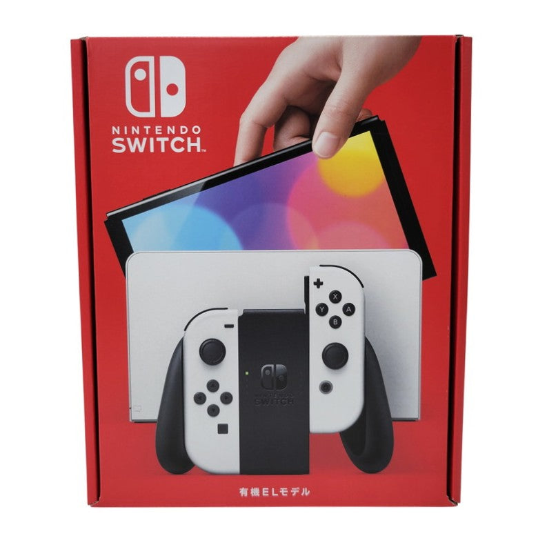 【中古美品】 【未使用】【ゲーム】Nintendo Switch (有機ELモデル) Joy-Con(L)/(R) ホワイト HEG-S-KAAAA(JPN) 任天堂 ニンテンドースイッチ 本体 034-260714-ay-01-izu 万代Net店