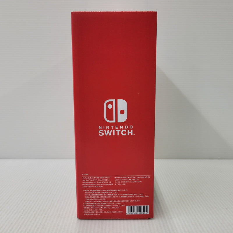 【中古美品】 【未使用】【ゲーム】Nintendo Switch (有機ELモデル) Joy-Con(L)/(R) ホワイト HEG-S-KAAAA(JPN) 任天堂 ニンテンドースイッチ 本体 034-260714-ay-01-izu 万代Net店