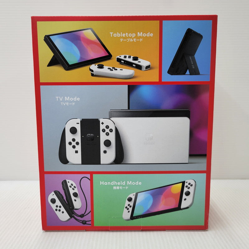 【中古美品】 【未使用】【ゲーム】Nintendo Switch (有機ELモデル) Joy-Con(L)/(R) ホワイト HEG-S-KAAAA(JPN) 任天堂 ニンテンドースイッチ 本体 034-260714-ay-01-izu 万代Net店