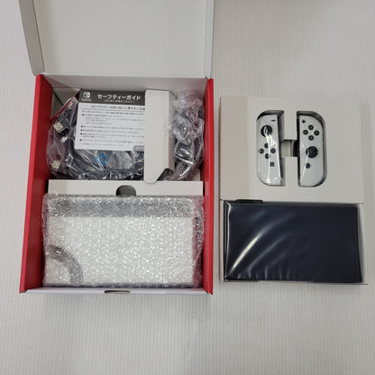 【中古美品】 【未使用】【ゲーム】Nintendo Switch (有機ELモデル) Joy-Con(L)/(R) ホワイト HEG-S-KAAAA(JPN) 任天堂 ニンテンドースイッチ 本体 034-260714-ay-01-izu 万代Net店
