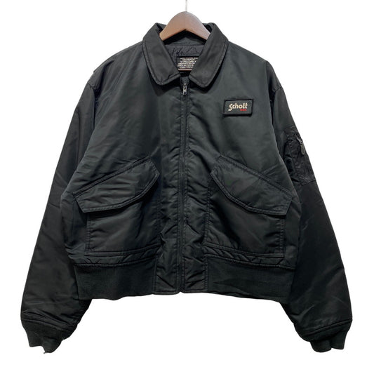 【中古品】【メンズ】 schott ショット CWU-R FLIGHT JACKET フライトジャケット 145-260708-as-07-izu サイズ：M カラー：ブラック 万代Net店