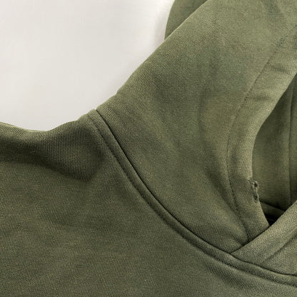 【中古品】【メンズ】 NIKE ナイキ × BILLIE EILISH ビリー アイリッシュ FLEECE PARKA DQ7751-355 フリース パーカー 142-260713-as-22-izu サイズ：S カラー：ダークグリーン 万代Net店