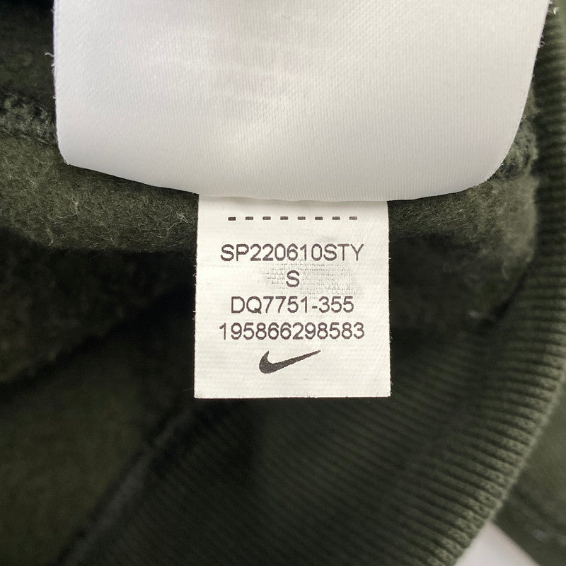 【中古品】【メンズ】 NIKE ナイキ × BILLIE EILISH ビリー アイリッシュ FLEECE PARKA DQ7751-355 フリース パーカー 142-260713-as-22-izu サイズ：S カラー：ダークグリーン 万代Net店