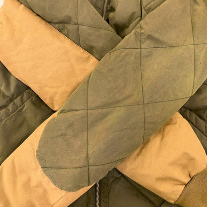 【中古品】【メンズ】 Eddie Bauer エディー・バウアー SKYLINER DOWN JACKET L12FN265 スカイライナー ダウンジャケット 日の出タグ復刻 144-260708-as-06-izu カラー：カーキ×ベージュ 万代Net店