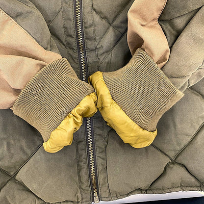 【中古品】【メンズ】 Eddie Bauer エディー・バウアー SKYLINER DOWN JACKET L12FN265 スカイライナー ダウンジャケット 日の出タグ復刻 144-260708-as-06-izu カラー：カーキ×ベージュ 万代Net店