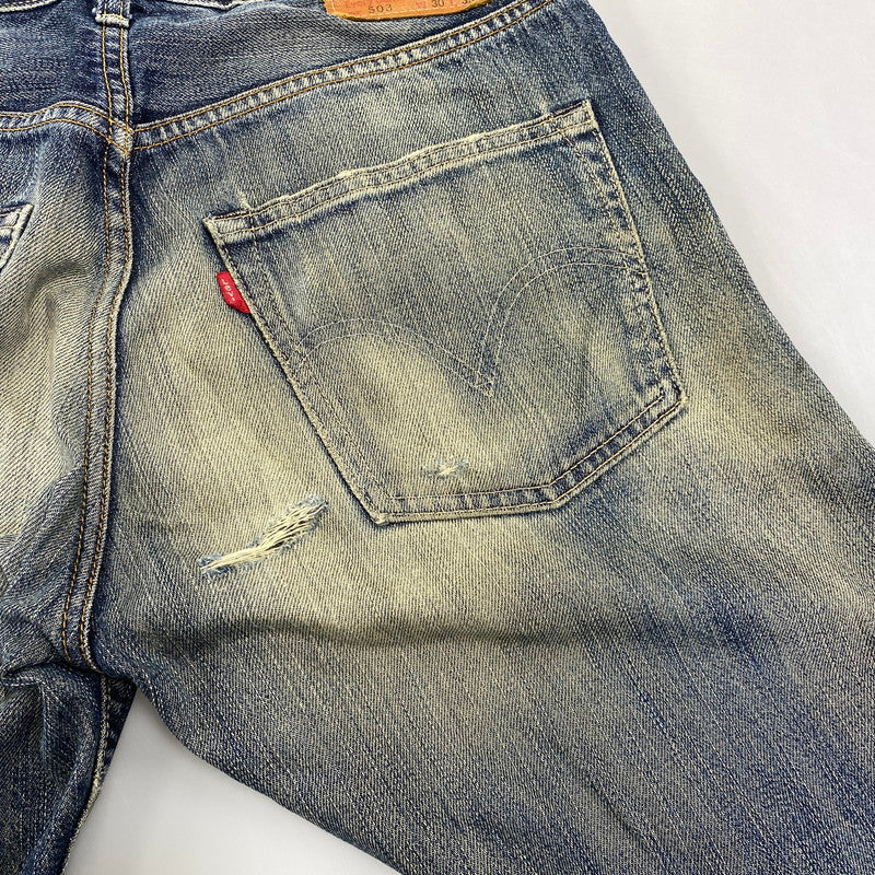 【現状渡し品】【メンズ】 Levi's リーバイス 503 DENIM PANTS デニムパンツ 刻印3269 ジーンズ 157-260713-as-23-izu サイズ：30×33 カラー：インディゴ 万代Net店