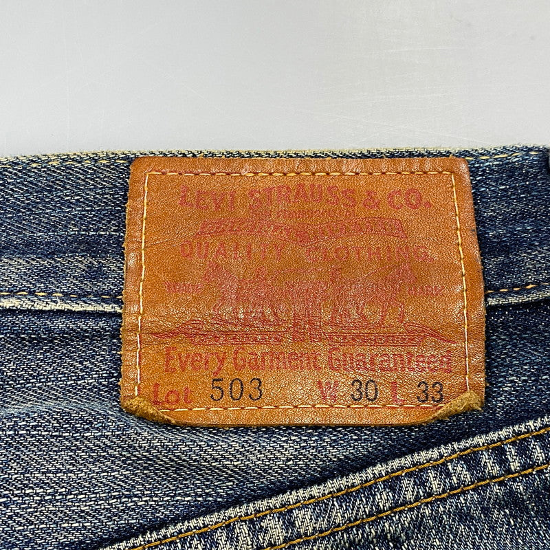 【現状渡し品】【メンズ】 Levi's リーバイス 503 DENIM PANTS デニムパンツ 刻印3269 ジーンズ 157-260713-as-23-izu サイズ：30×33 カラー：インディゴ 万代Net店