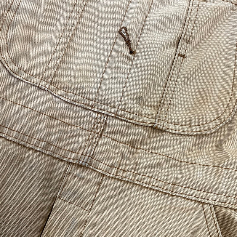 【現状渡し品】【メンズ】 Dickies ディッキーズ DUCK BIB OVERALLS DB100RBD ダックビブオーバーオール メキシコ製 146-260713-as-21-izu サイズ：30×32 カラー：ベージュ 万代Net店