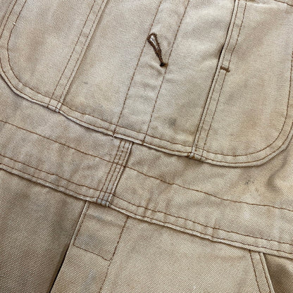 【現状渡し品】【メンズ】 Dickies ディッキーズ DUCK BIB OVERALLS DB100RBD ダックビブオーバーオール メキシコ製 146-260713-as-21-izu サイズ：30×32 カラー：ベージュ 万代Net店