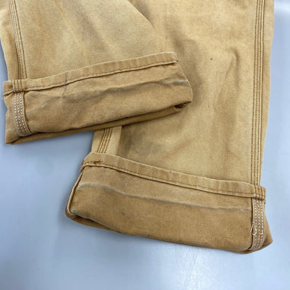 【現状渡し品】【メンズ】 Dickies ディッキーズ DUCK BIB OVERALLS DB100RBD ダックビブオーバーオール メキシコ製 146-260713-as-21-izu サイズ：30×32 カラー：ベージュ 万代Net店