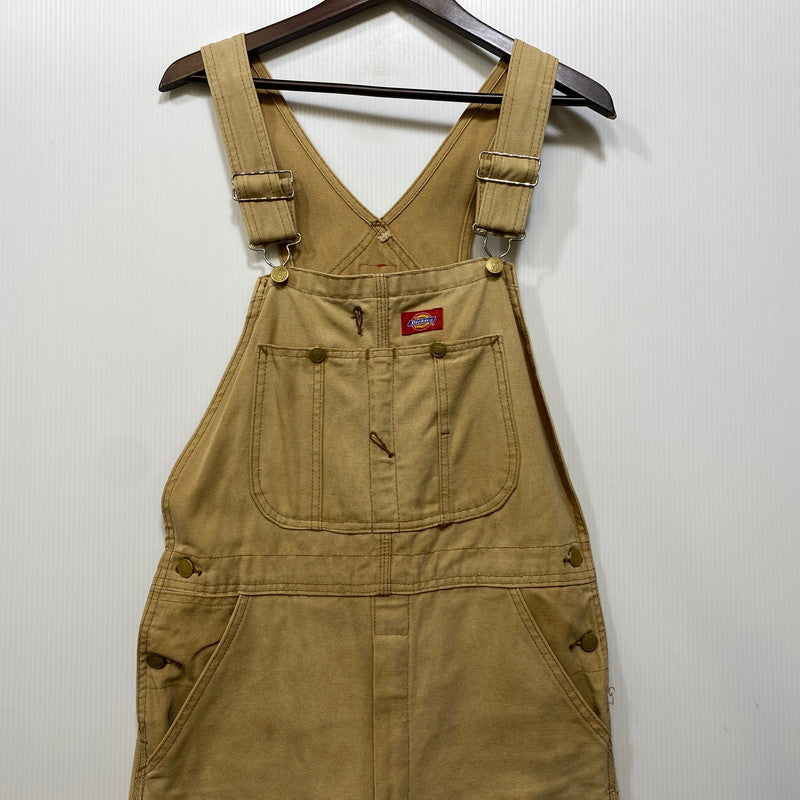 【現状渡し品】【メンズ】 Dickies ディッキーズ DUCK BIB OVERALLS DB100RBD ダックビブオーバーオール メキシコ製 146-260713-as-21-izu サイズ：30×32 カラー：ベージュ 万代Net店