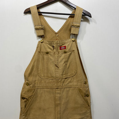 【現状渡し品】【メンズ】 Dickies ディッキーズ DUCK BIB OVERALLS DB100RBD ダックビブオーバーオール メキシコ製 146-260713-as-21-izu サイズ：30×32 カラー：ベージュ 万代Net店