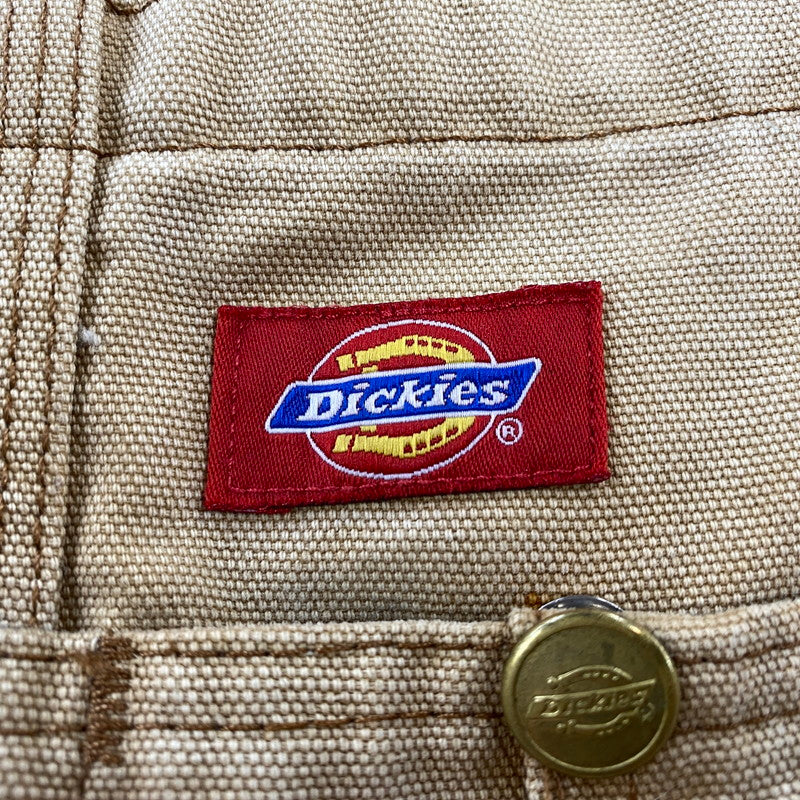 【現状渡し品】【メンズ】 Dickies ディッキーズ DUCK BIB OVERALLS DB100RBD ダックビブオーバーオール メキシコ製 146-260713-as-21-izu サイズ：30×32 カラー：ベージュ 万代Net店