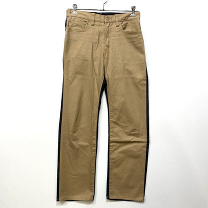 【中古品】【メンズ】 KOJIMA GENES OVER ALLS 児島ジーンズ DENIM PANTS デニムパンツ 切替 ジーンズ 156-260713-as-18-izu サイズ：32 カラー：インディゴ×ブラウン系 万代Net店