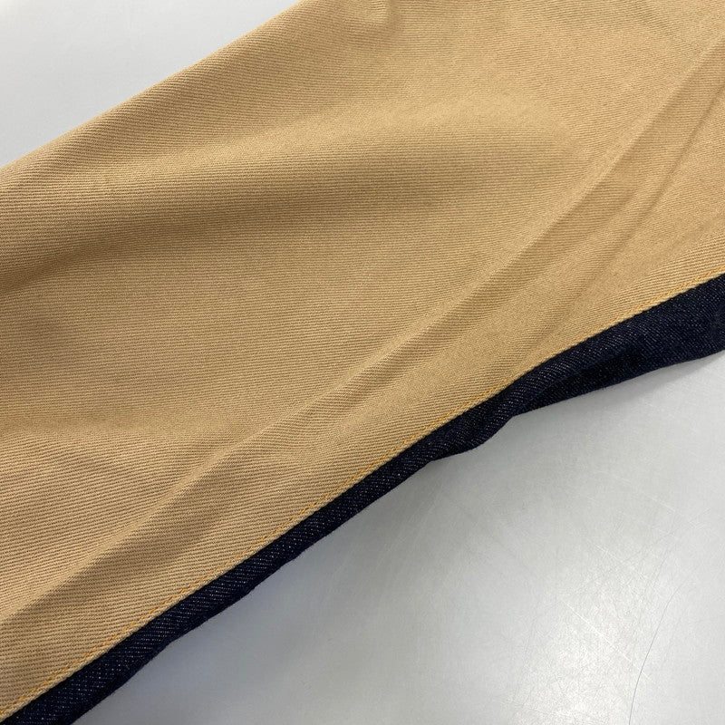 【中古品】【メンズ】 KOJIMA GENES OVER ALLS 児島ジーンズ DENIM PANTS デニムパンツ 切替 ジーンズ 156-260713-as-18-izu サイズ：32 カラー：インディゴ×ブラウン系 万代Net店