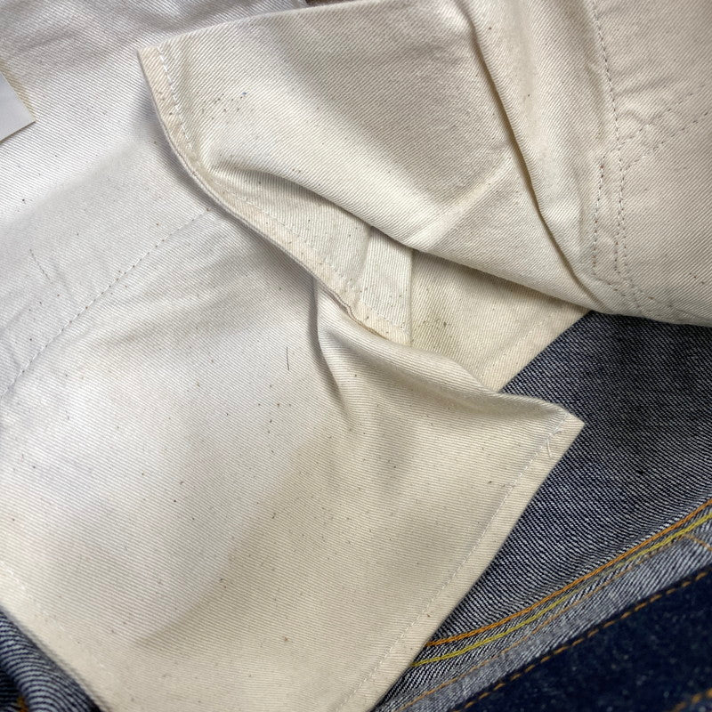 【中古品】【メンズ】 KOJIMA GENES OVER ALLS 児島ジーンズ DENIM PANTS デニムパンツ 切替 ジーンズ 156-260713-as-18-izu サイズ：32 カラー：インディゴ×ブラウン系 万代Net店