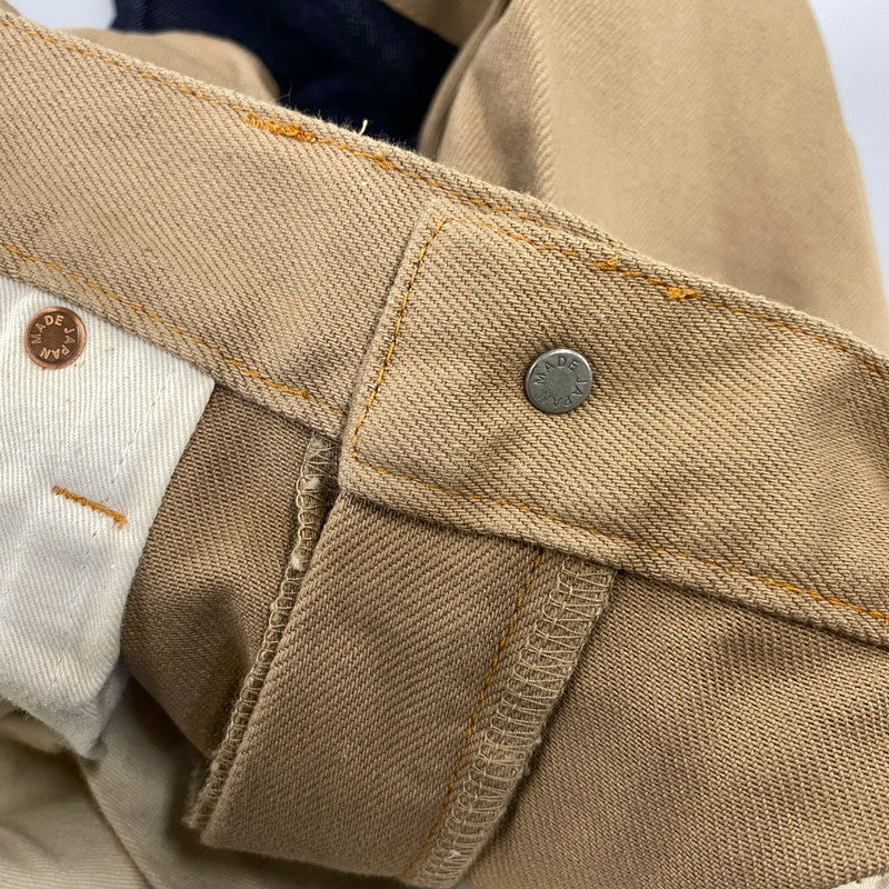 【中古品】【メンズ】 KOJIMA GENES OVER ALLS 児島ジーンズ DENIM PANTS デニムパンツ 切替 ジーンズ 156-260713-as-18-izu サイズ：32 カラー：インディゴ×ブラウン系 万代Net店