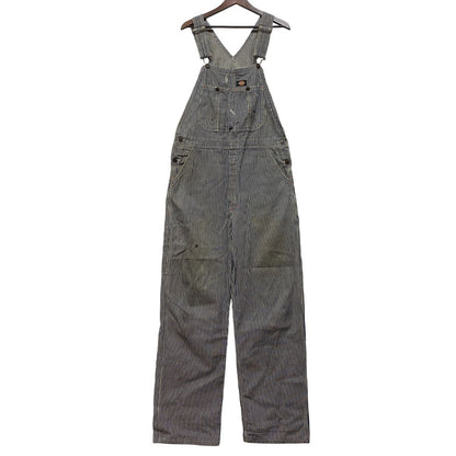 【現状渡し品】【メンズ】 Dickies ディッキーズ HICKORY STRIPE DENIM OVERALLS ヒッコリーストライプ デニム オーバーオール 146-260713-as-17-izu カラー：インディゴ×ホワイト 万代Net店