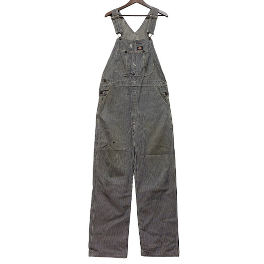 【現状渡し品】【メンズ】 Dickies ディッキーズ HICKORY STRIPE DENIM OVERALLS ヒッコリーストライプ デニム オーバーオール 146-260713-as-17-izu カラー：インディゴ×ホワイト 万代Net店