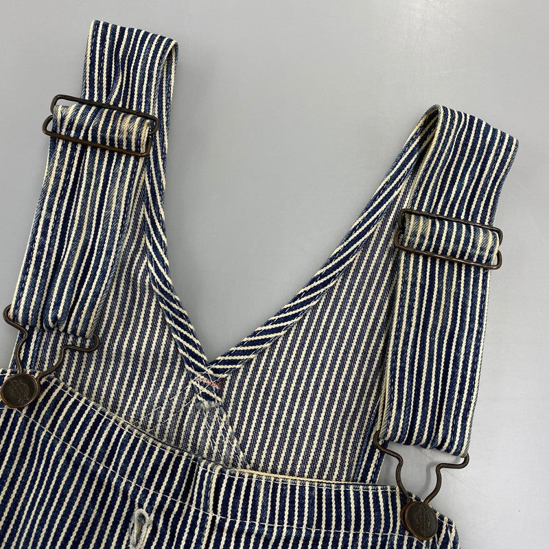 【現状渡し品】【メンズ】 Dickies ディッキーズ HICKORY STRIPE DENIM OVERALLS ヒッコリーストライプ デニム オーバーオール 146-260713-as-17-izu カラー：インディゴ×ホワイト 万代Net店