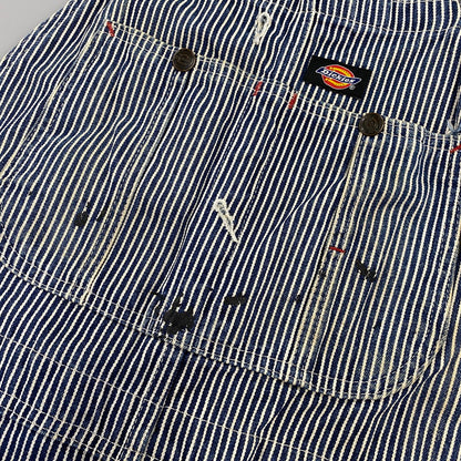 【現状渡し品】【メンズ】 Dickies ディッキーズ HICKORY STRIPE DENIM OVERALLS ヒッコリーストライプ デニム オーバーオール 146-260713-as-17-izu カラー：インディゴ×ホワイト 万代Net店