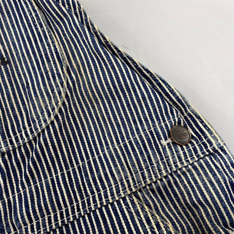 【現状渡し品】【メンズ】 Dickies ディッキーズ HICKORY STRIPE DENIM OVERALLS ヒッコリーストライプ デニム オーバーオール 146-260713-as-17-izu カラー：インディゴ×ホワイト 万代Net店