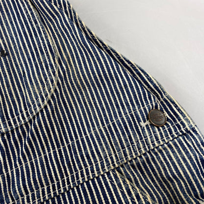 【現状渡し品】【メンズ】 Dickies ディッキーズ HICKORY STRIPE DENIM OVERALLS ヒッコリーストライプ デニム オーバーオール 146-260713-as-17-izu カラー：インディゴ×ホワイト 万代Net店