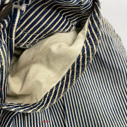 【現状渡し品】【メンズ】 Dickies ディッキーズ HICKORY STRIPE DENIM OVERALLS ヒッコリーストライプ デニム オーバーオール 146-260713-as-17-izu カラー：インディゴ×ホワイト 万代Net店